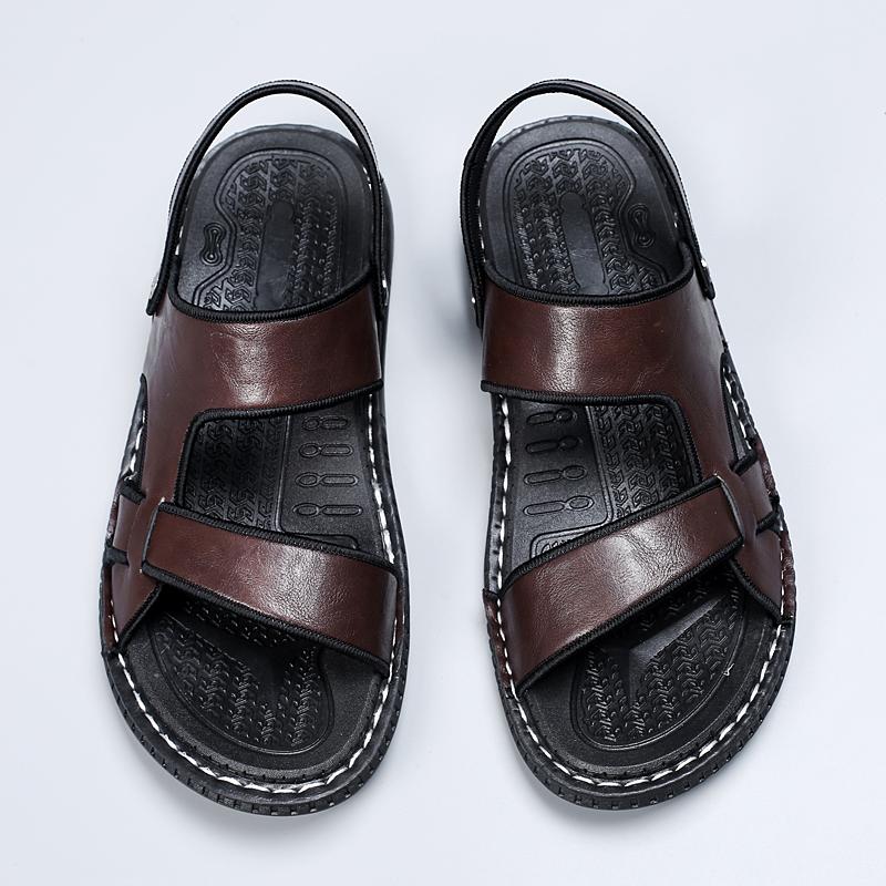 Fashion 2025 Summer Sandals for Men Outdoor Casual Sport Slippers Non-slip Breathable Roman Shoes Beach Flip-Flop Garden Shoes