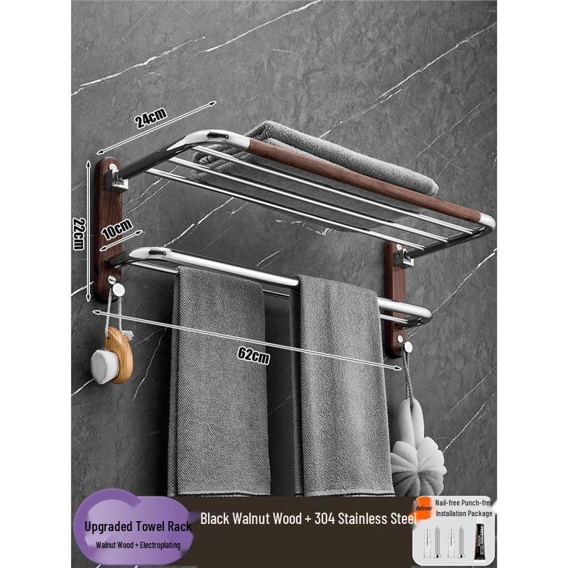 MDNG Stainless Steel Folding Towel Rack