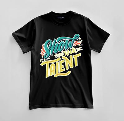 Custom Show Your Talent Graphic T-shirt Design Unisex Jersey Short Sleeve Tee