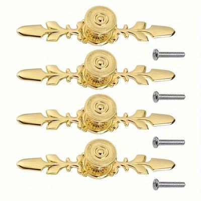 4 Stück Einzelloch mit Etikettengriffen, Aluminium-Türgriffe im Vintage-Stil mit Schrauben für Schranktüren, Schubladen, Schuhschränke, Schrankmöbel-Hardware