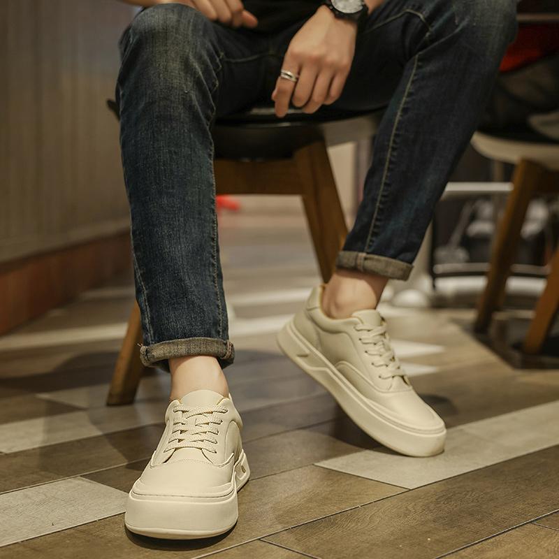 МодаМода Мужская Обувь для Тенниса Мужские Кроссовки на Шнуровке Удобная Кожаная — фото 3