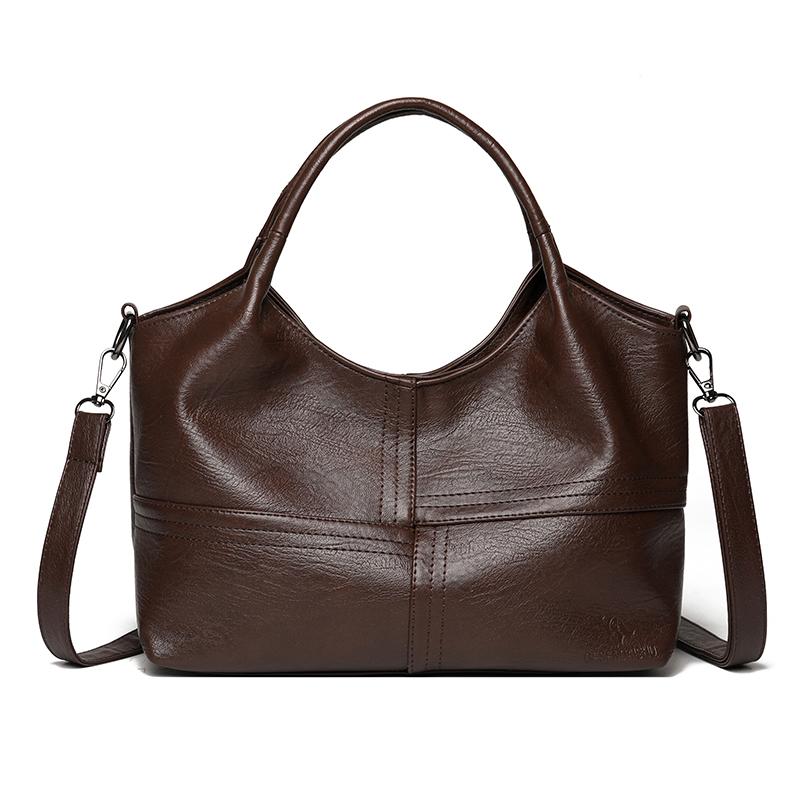 Fashion Vintage Leather Handbag with Top Handle Shoulder Bag Womens Vintage Crossbody Bag Work Shopping and Meeting Friends Ladies' Holiday Gifts