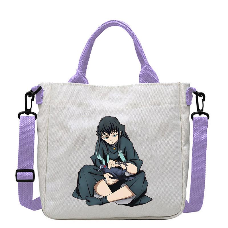 Japanische Cartoon-Comics Demon Slayer: Kimetsu no Yaiba - Muichiro Tokito Bedruckte Canvas-Tasche 7547