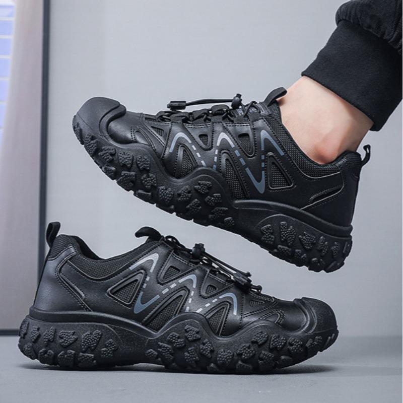 Mens Sneakers SpringAutumn Breathable Wear Resistant Tooling Shoes Platform Non-slip Outdoor Hiking Travel Shoes Tenis Masculino