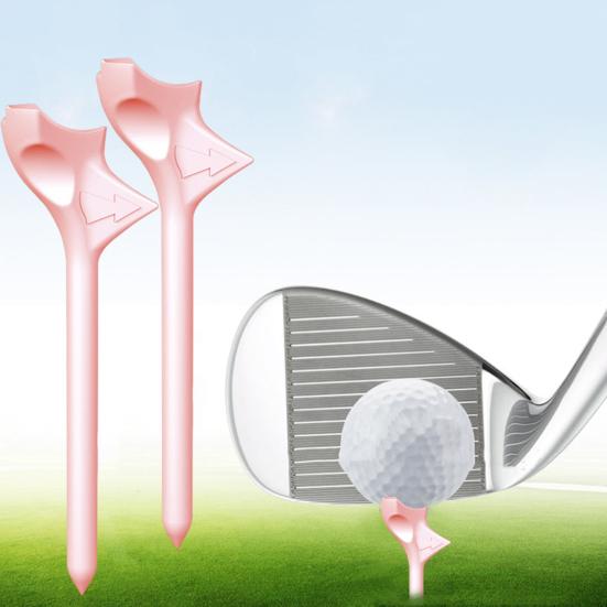 16Pcs Professional Plastic Golf Tees High Stability Low Friction 10 Degree Oblique Insertion Design Long Golf Tees Accessories