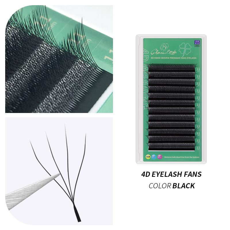 GLAMLASH W Shape Eyelash Extensions 3D4D5D Premade Volume Fan Lashes YY Style Lashes New Faux Mink Volume Lashes Natural Eyelash
