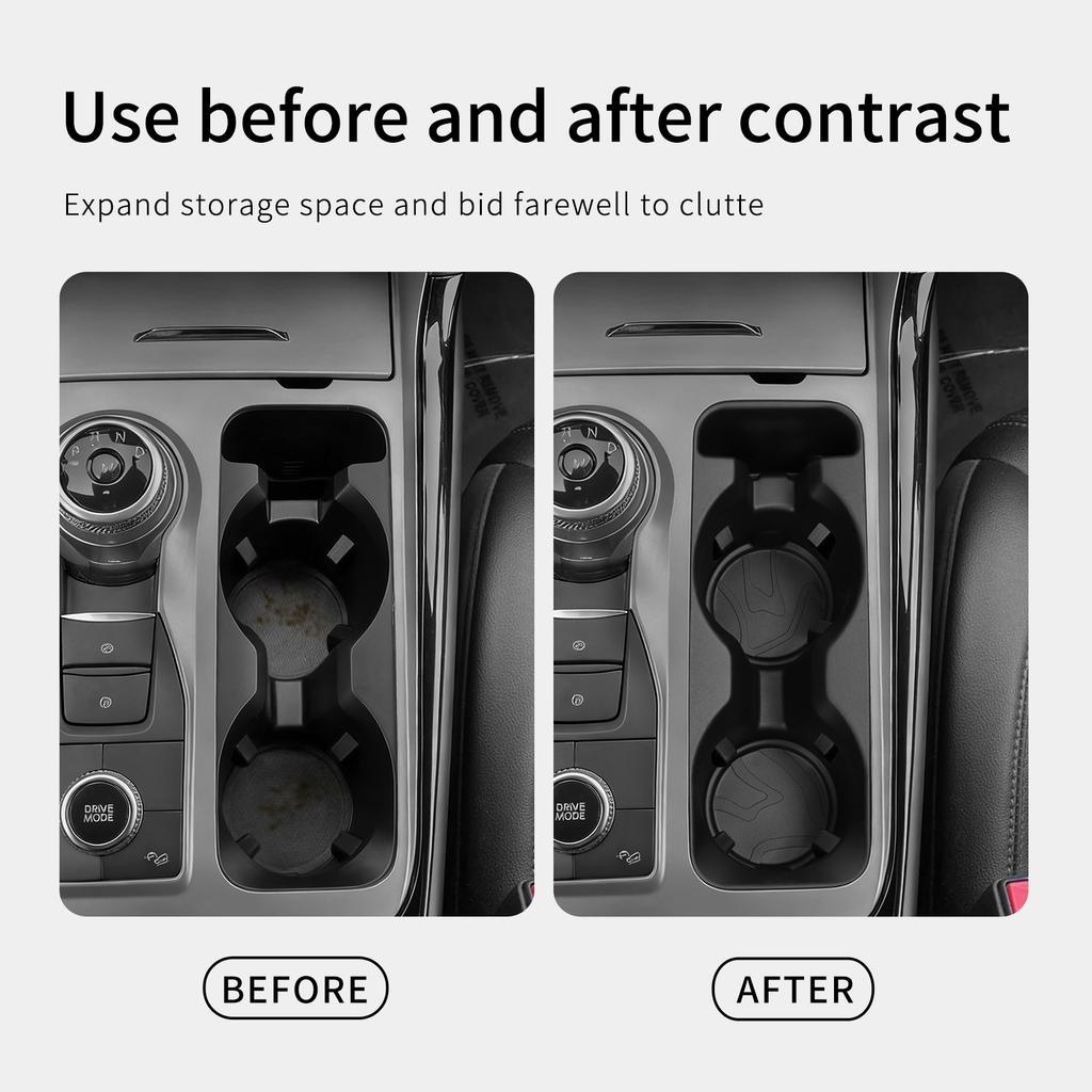 for Ford Explorer 2020-2025 Central Console Water Cup Holder Car Interior Accessories Drinks Holder Storage Case