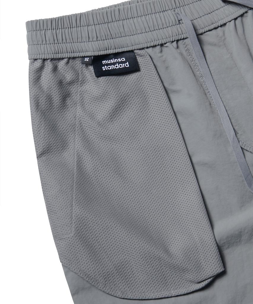 MUSINSA STANDARD Nylon Banding Shorts_5.5 Inch [Light Gray]