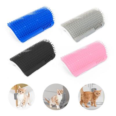 Simple For Cats And Dogs Rubbing Self-combing Brush Suitable Durable Cat Massage Brush Space-saving Design Pet Grooming Brush Wall Corner