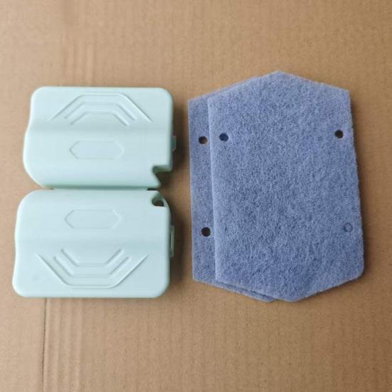 3Pcs Crevice Brush with Soft Cleaning Cloth Ergonomic Non-Slip Handle Reusable Washable Design Window Grooves Narrow Gaps Dust Dirt Remover