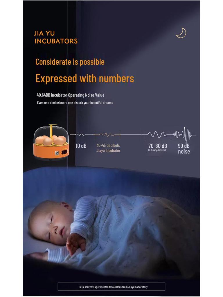 Smart Fully Automatic Small Egg Incubator for Home & Kids