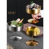 Wide Opening Pudding Cup High Footed Pudding Serving Dish Stainless Steel Dessert Cups  Hotel