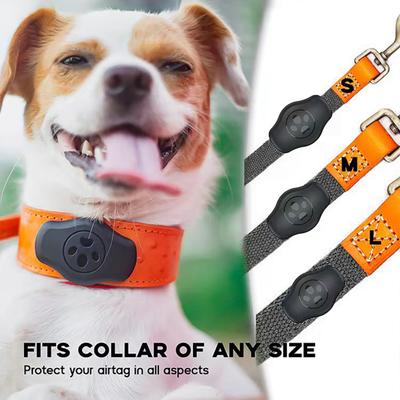 Housse de Localisateur Tracker Anti-Perte pour Chien pour Étui Airtags Housse de Protection Étanche Accessoire Léger pour Collier pour Animaux de Compagnie