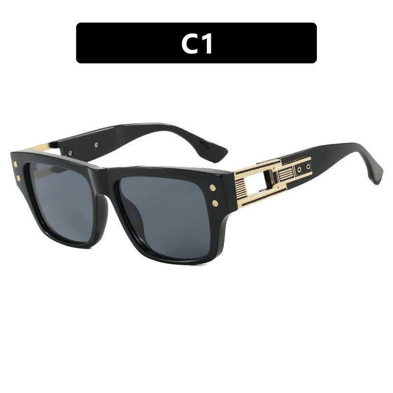 Feeling street shooting square sunglasses, new driving sunglasses, fashionable retro European and American sunglasses as pictured