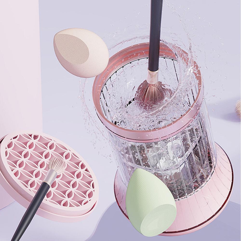Elektrische Make-up-Pinsel-Reinigungsmaschine, Make-up-Pinsel-Reiniger, Praktischer Eimerpinsel, Puderquasten-Reiniger, Faulpinsel zur Reinigung