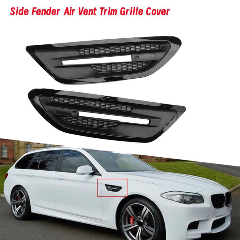 1 Paire Cache-Garniture d'Évent d'Aile Latérale de Voiture Pour BMW Série 5 F10 M5 2011-2017 Cadre de Sortie de Calandre Pièces Accessoires , B
