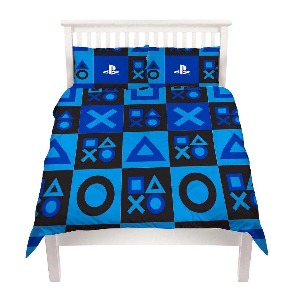 Playstation Checked Reversible Duvet Set