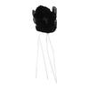 Women Tulip Flower Tassel Hair Ties Cute Temperament Lace Stretchy Hair Rope Ponytail Holders Sweet Hair Accessories