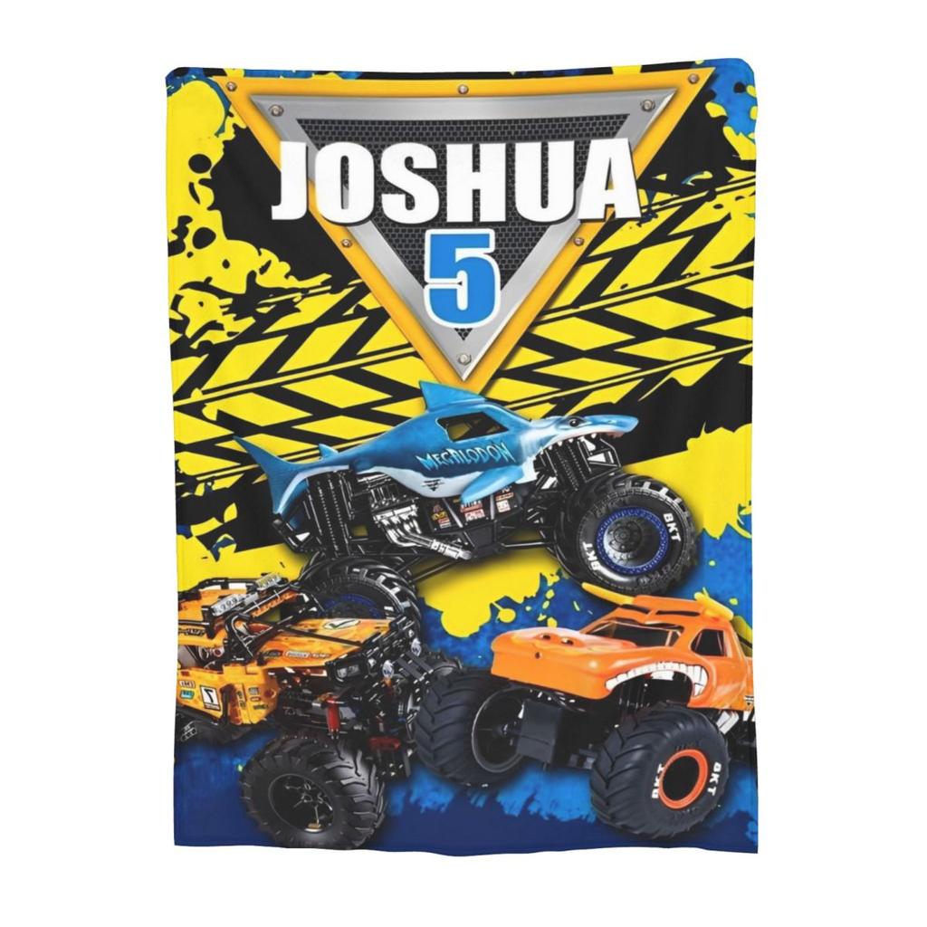 Monster Jam Grave Digger Truck Blanket Cover Wool Throw Blanket Home Couch Printed Soft Warm Bedsprea