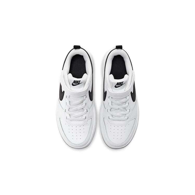 Nike Court Borough Low 2 White Black PS BQ5451-104