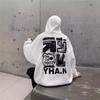 Men's Oversized Graphic Hoodie Hip Hop Style Long Sleeve Pullover Sweatshirt