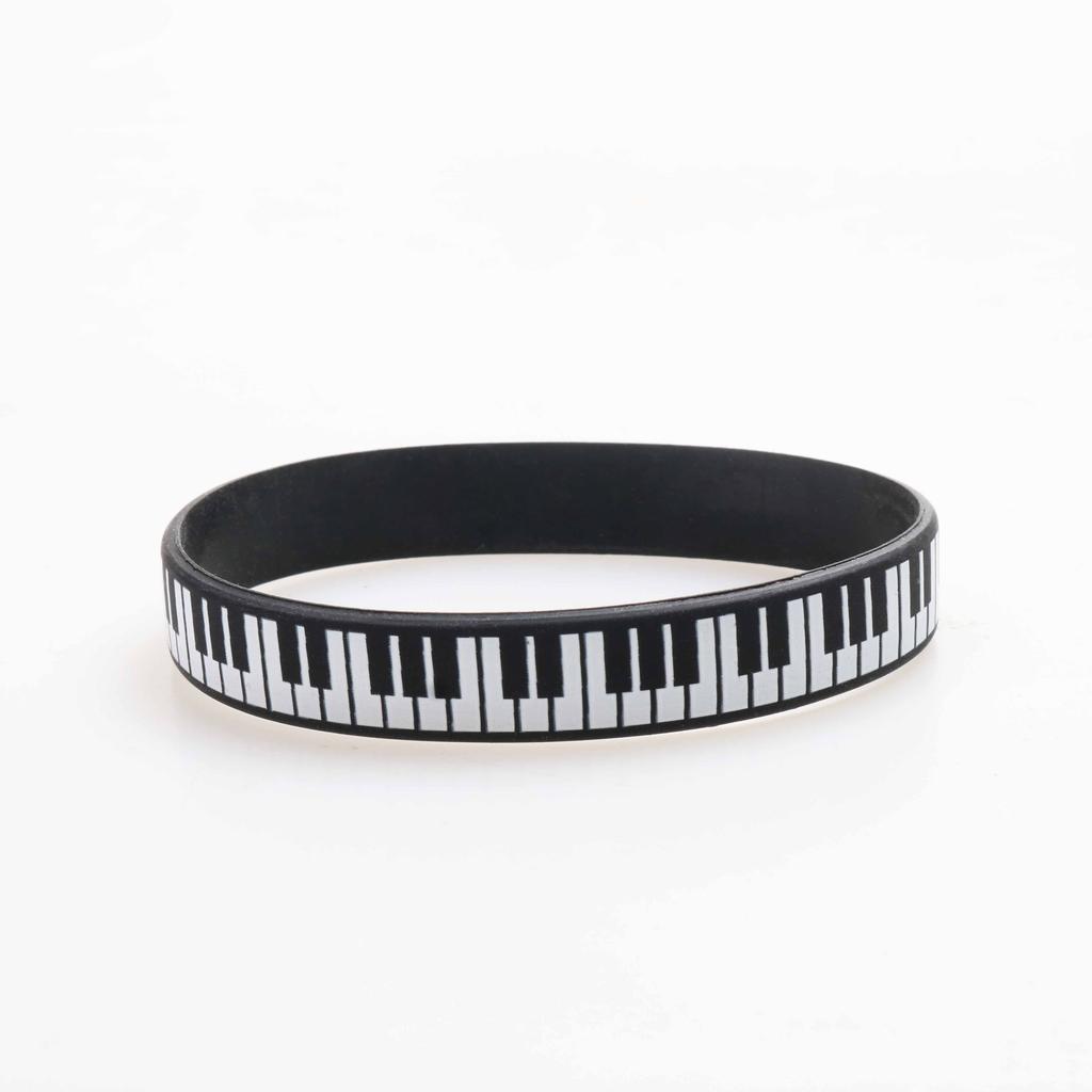 1PCS Music Bracelet Outdoor for  Birthday Gift for Kid Fashion Piano Jewelry Sports  Silicone Wristband