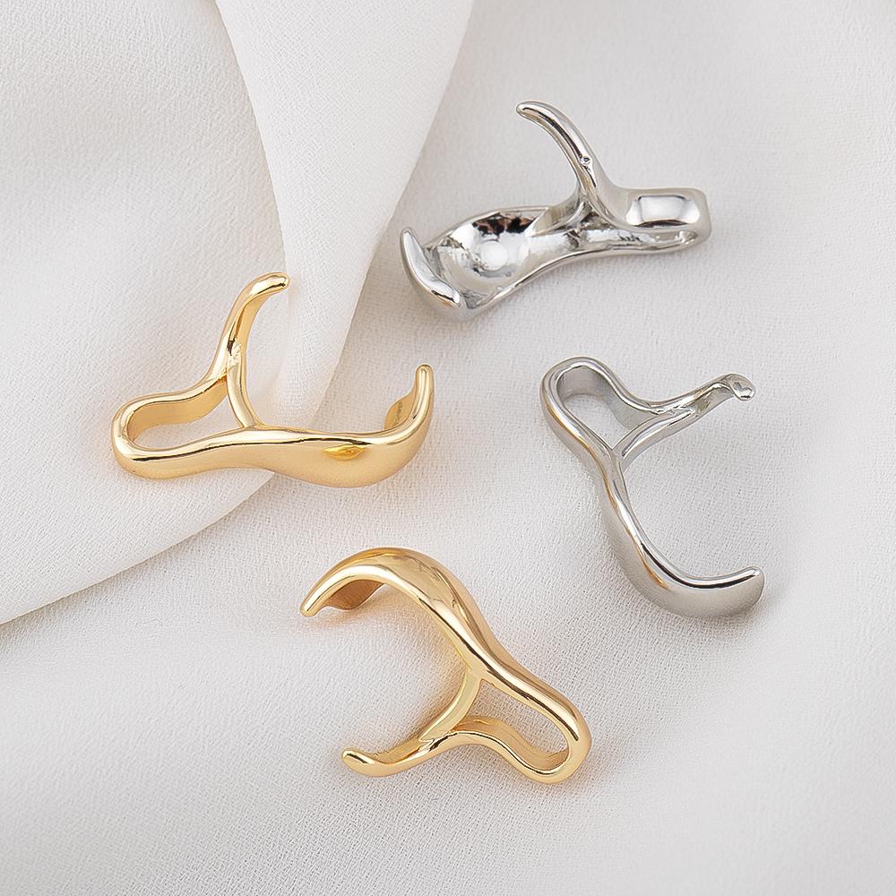 14K Gold Plated Claw Clasp Connect Bead for Jewelry Making Brass Connectors Choker Accessories DIY Necklace Findings Supplies