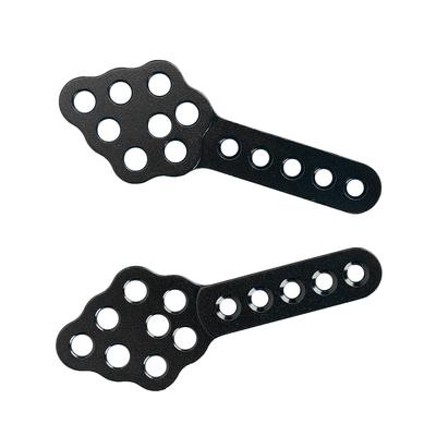 2 Peças Suporte de Amortecedor Ajusta Altura Ângulo Acessório Compatível com Carro RC Crawler 1/10  (Preto)