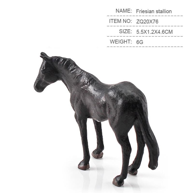 Realistic World Horse Model Set Static Miniatures Of Keat Marshal Morgan And Freis
