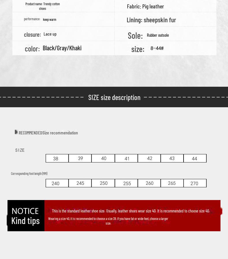 Pánské sněhule z pravé kůže - Sametová podšívka, Integrovaná vlna, Protiskluzové, Teplé zimní outdoorové boty