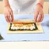 Exquisite Bamboo Sushi Mat with White Finish Seaweed Rice Roll Curling Non Stick Japanese Style Kitchen DIY Sushi Making Tool