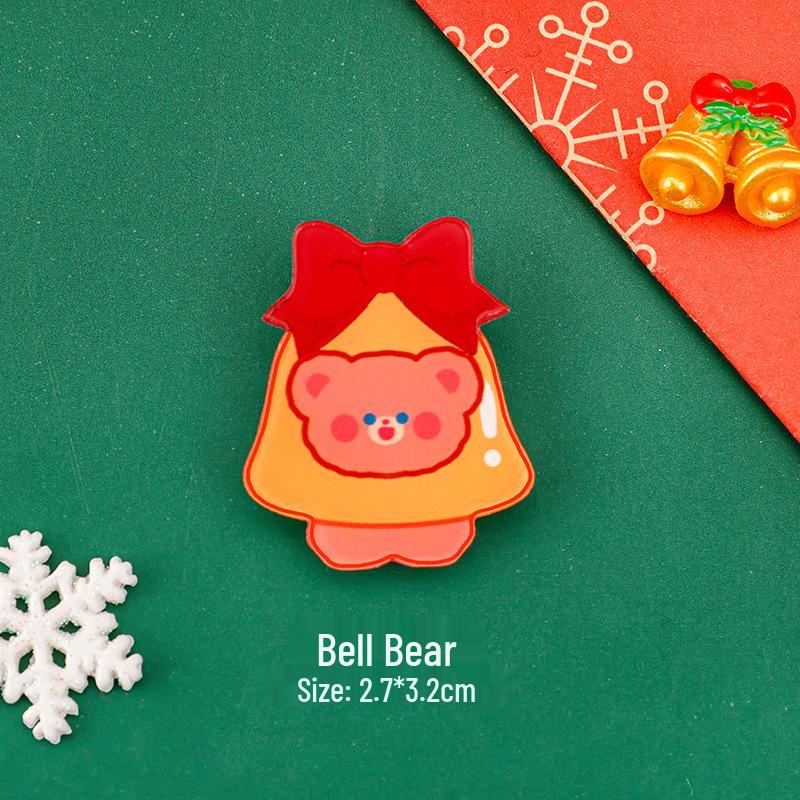 Adorable Christmas Santa Claus Brooch: DIY Student Bag Accessory & Small Gift