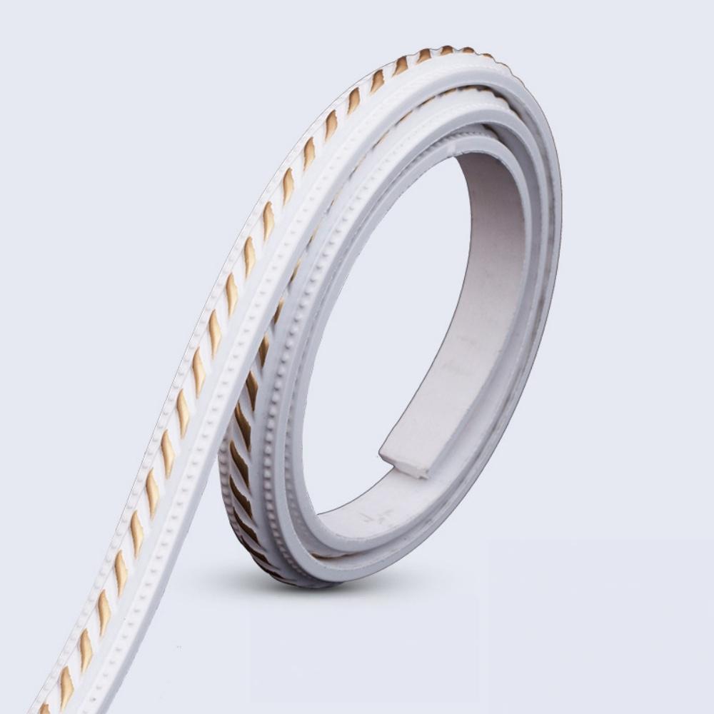 1pc 1M/39.37in Home Decorative Trim Line Self-Adhesive Soft Line Ceiling Baseboard Decor Gap Strip Wall Molding Line 3D Sticker