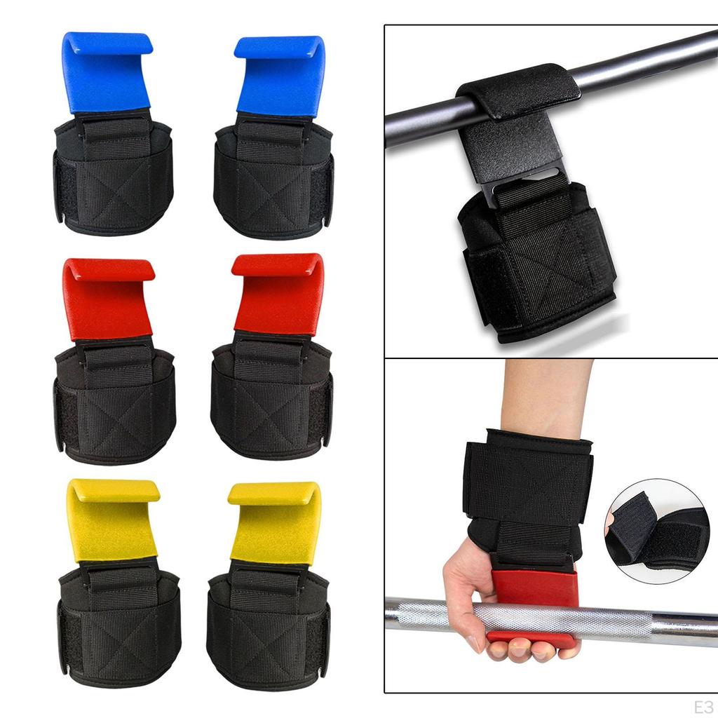 of Weight Lifting Wrist Strap with Hook Straps Grips for