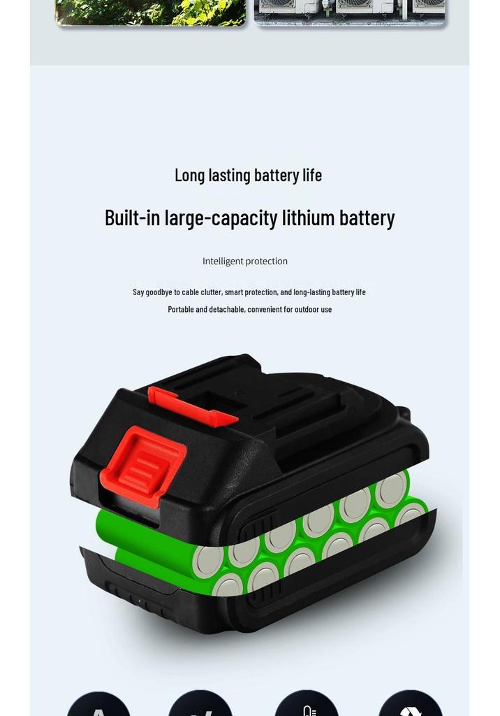 Portable Wireless High-Pressure Car Washer with Lithium Battery for Multifunctional Cleaning and Watering