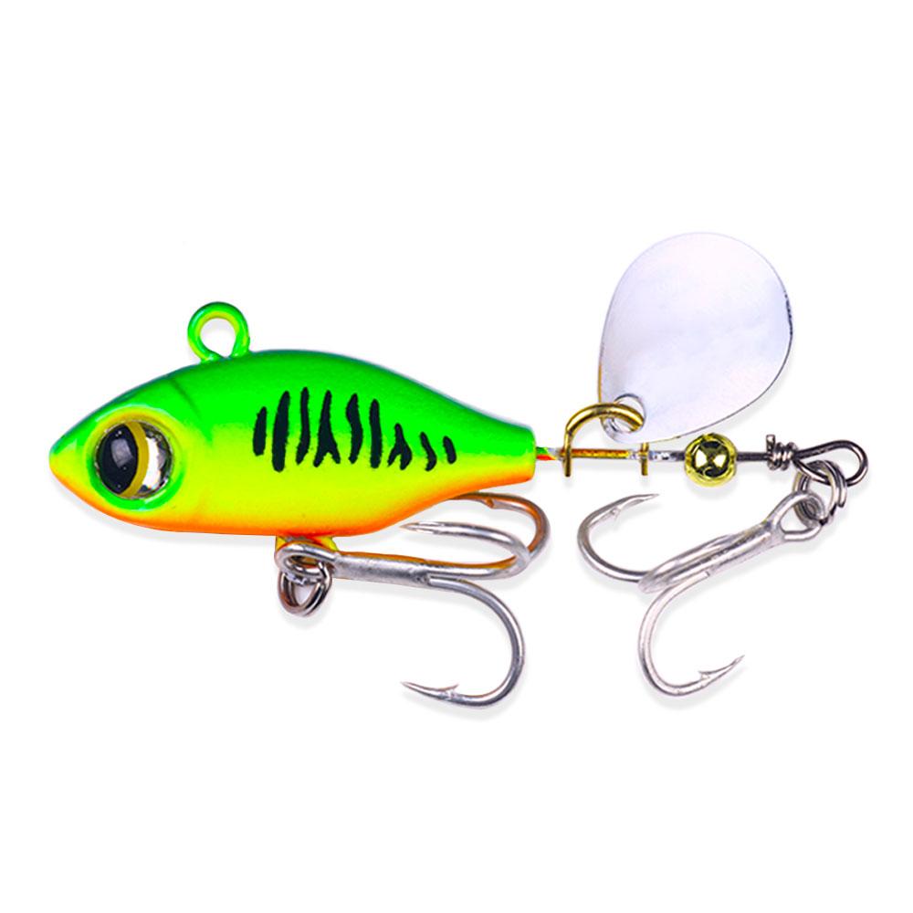 Obrotowa metalowa przynęta wibracyjna VIB Spinner Spoon Fishing Lures 7g 10g 14g Jigs Trout Pike Fishing Twarde przynęty Tackle Pesca