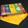 Colorful Buddhist Scripture Storage Bag Organizer Handicrafts Embroidery Satin Button Bag Good Luck Tibetan Home Gift Decorative