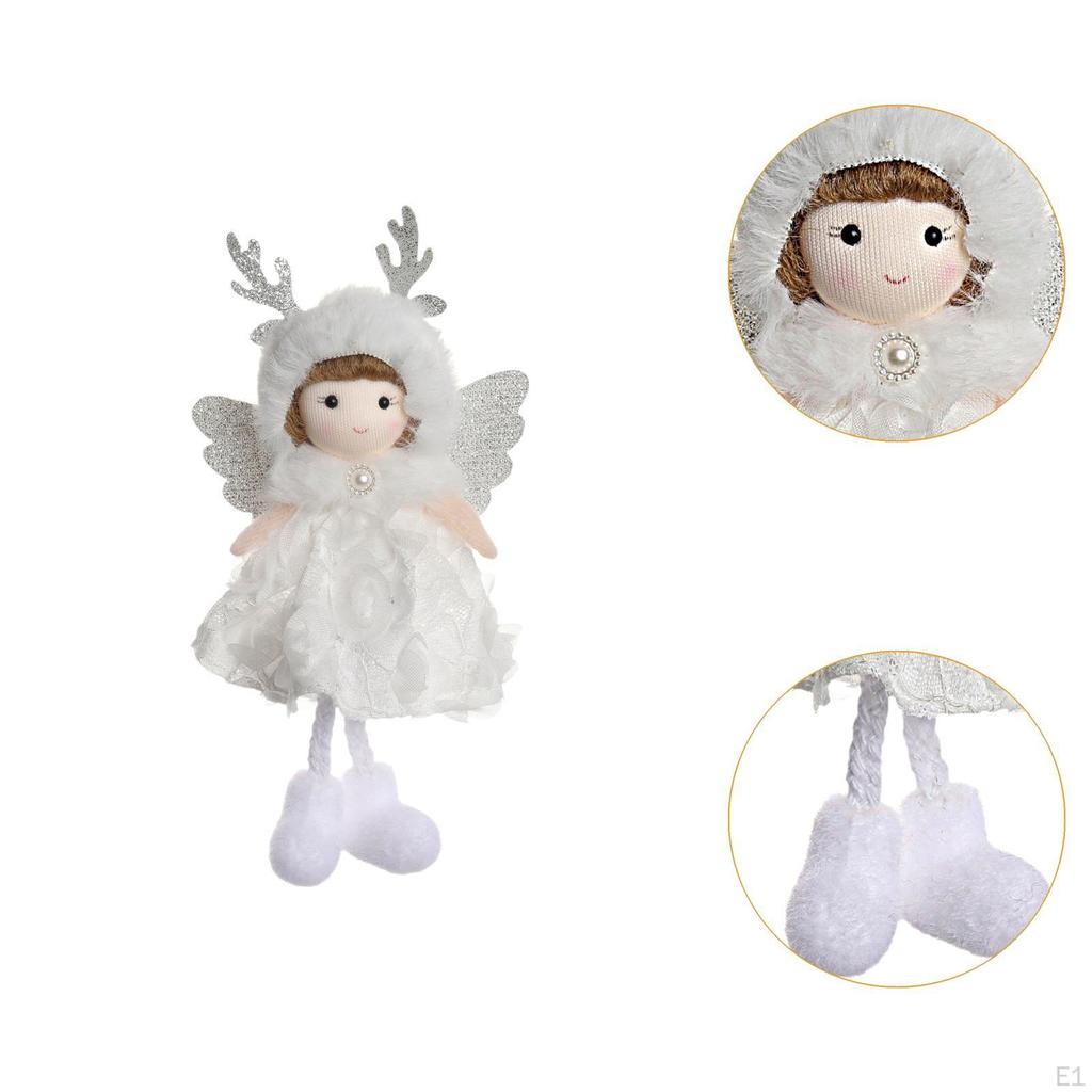 Christmas Tree Hanging Pendant Angel Doll Ornament Stuffed for Celebration Shop