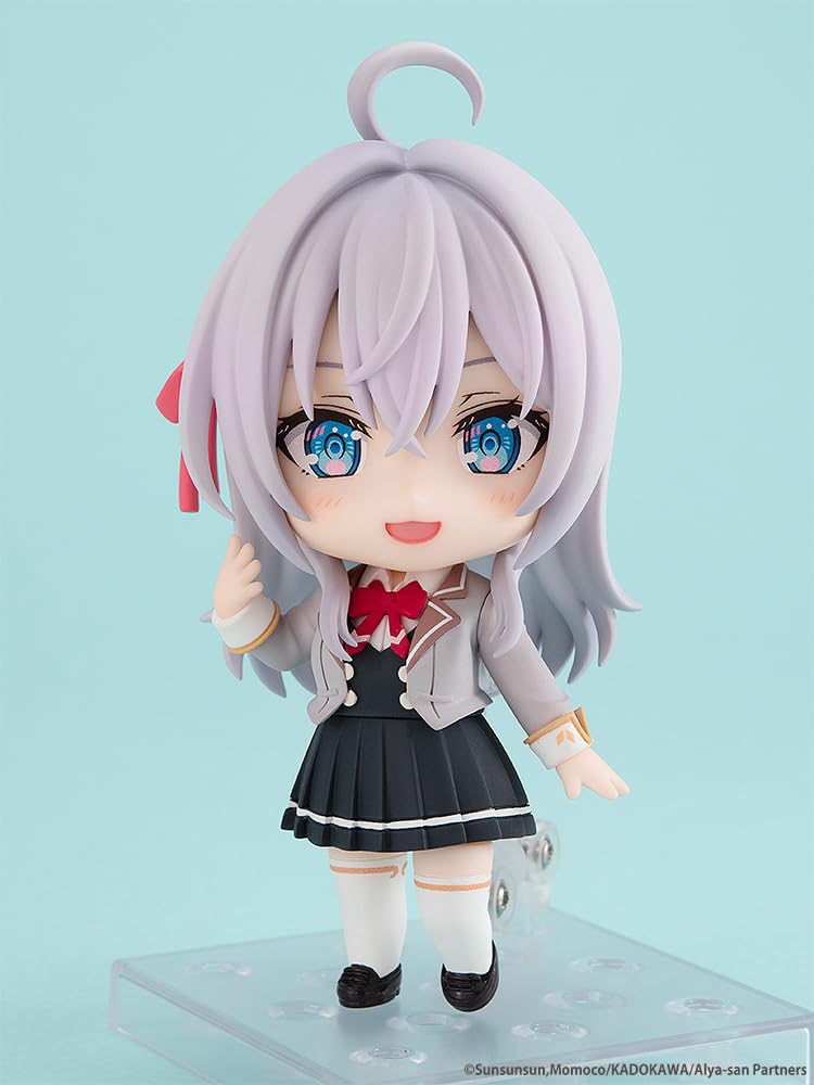 KDcolle Nendoroid Alya-san, the Girl Next Door Who Sometimes Whispers In Russian, Alisa Mikhailovna Kujo, Non-scale Plastic Painted Action Figure