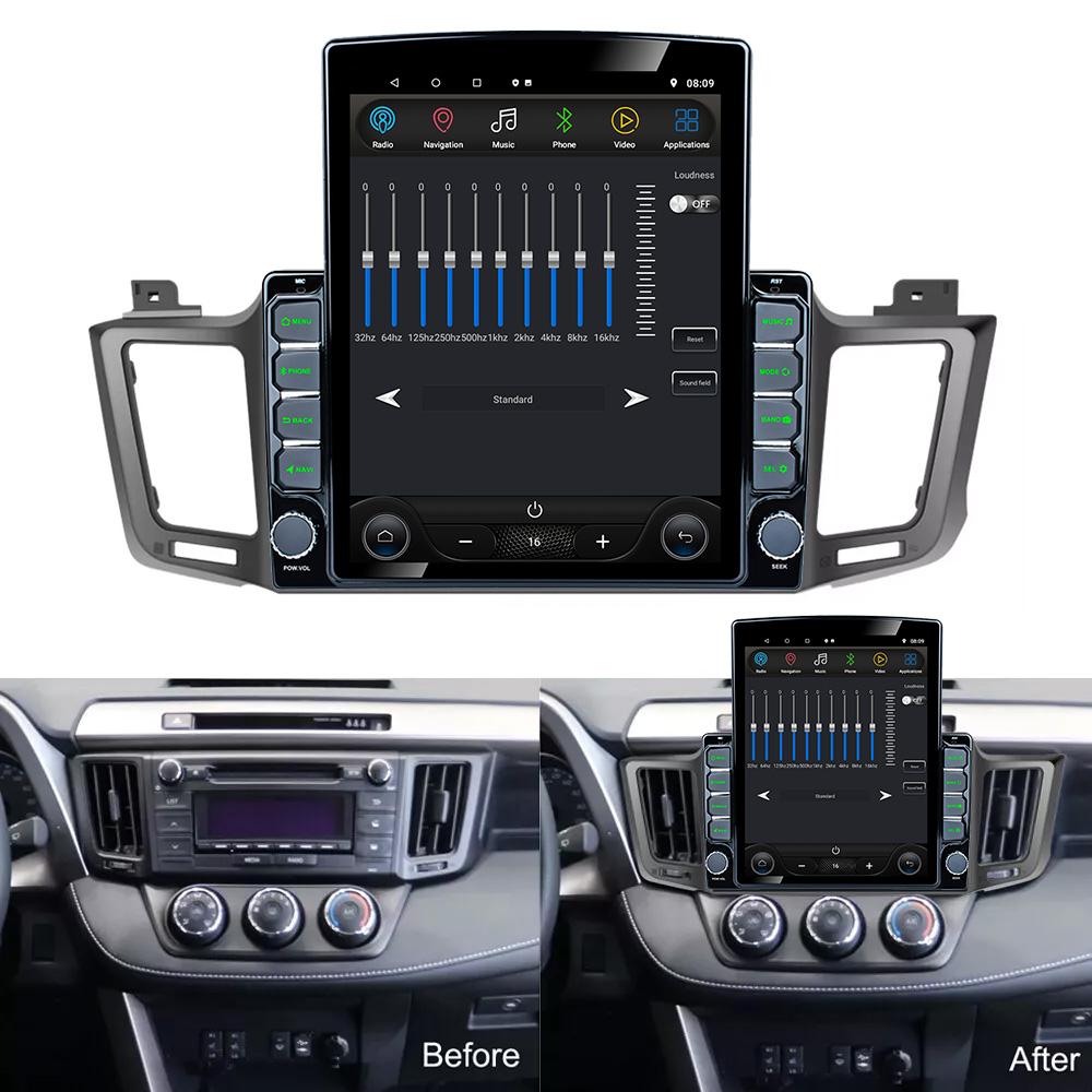 9.7" Vertical Style Tesla Screen Android Car Radio For Toyota RAV4 RAV 4 2012-2018 Carplay Navigation GPS Multimedia Player