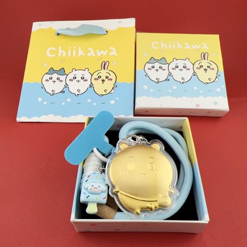 Shuibei Hot-Selling 999 Pure Gold Cartoon Keychain Pendant for Mobile Phones