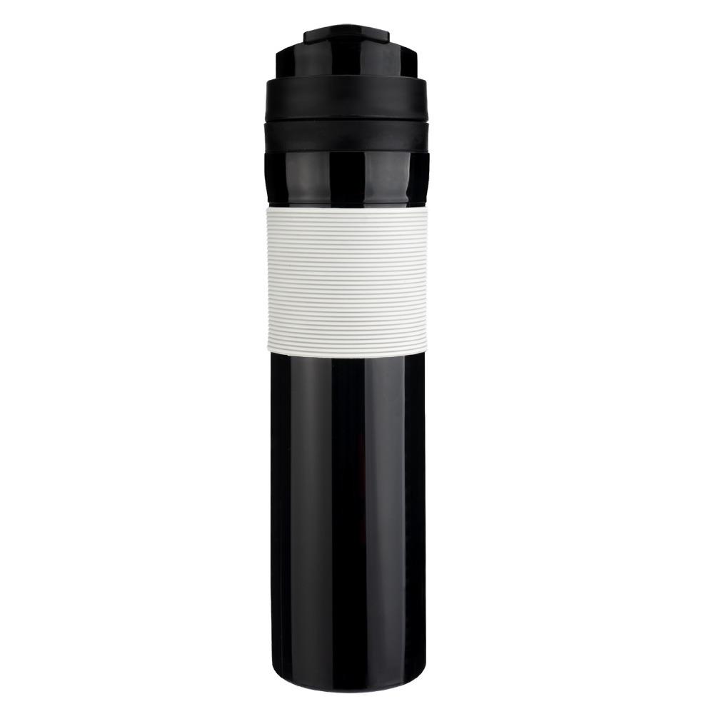 Plastic French Press Coffee Mug Lightweight 350ml Capacity Portable Coffee Maker Black Press Coffee Maker Daily Use оранжевый