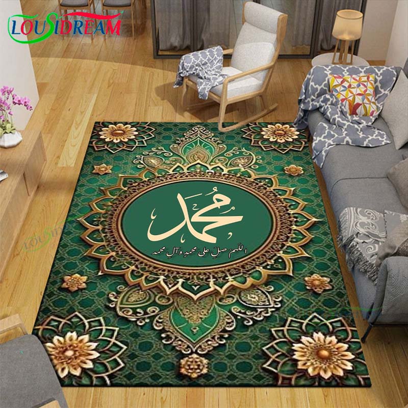 Fashion Muslim Prayer Carpets Bedroom Becoration Living Room Decoration Carpets for Bed Room Rug Anime Rug  Area Rug