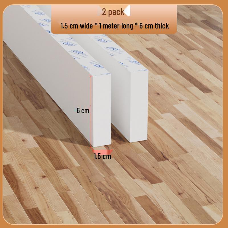 Samoprzylepny biały pasek z gumy piankowej: Uszczelka do drzwi i okien, amortyzująca, dźwiękoszczelna, podkładka antykolizyjna do urządzeń mechanicznych.