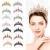 Colorful Headband with Crystal Hair Accessories Fashionable Hairband Headpieces Hair Ornament Wedding Jewelry for Women