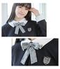 Graduation Ceremony Elementary School Girls Suit Clothes Formal Set of Bolero Dress Ribbon Tie Aiden NVY 160cm [Arisana] Children's (4-piece + + +