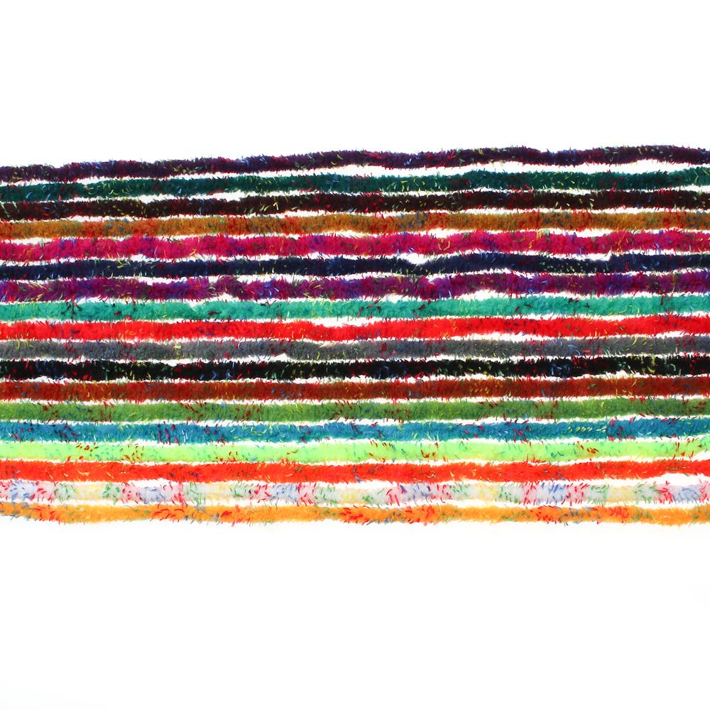 6~7mm 3M/Pack Fly Tying Material Mottled Mop Chenille for Stone Flies Emerging Caddis Nymphs Larvae Woolly Bugger