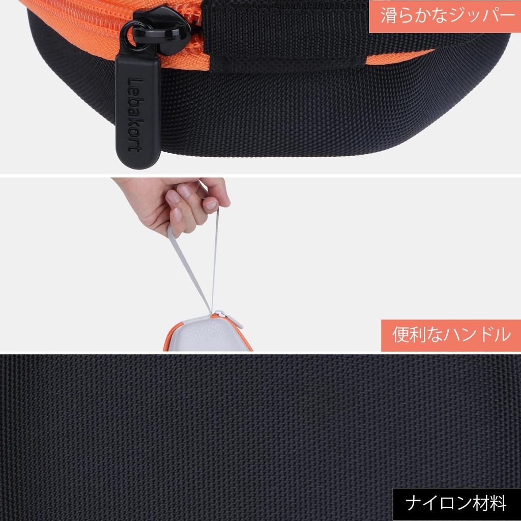 Lebakort Storage Case Compatible with Shokz OpenRun/Pro/mini/Pro 2 / OpenSwim Pro/OpenMove Open-Ear Headphones (Black Case)