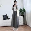Bust Skirt Long Autumn and Winter New High Waist Thin A-word Skirt Korean Version Drawstring Long Skirt