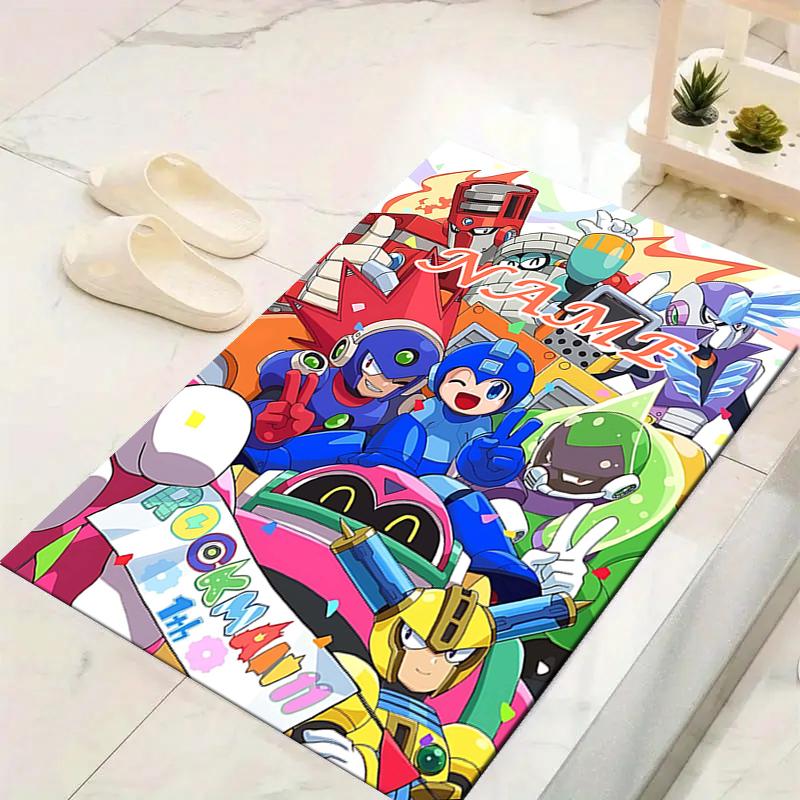 Custom 1Pc Mega Man Adventure Rug Office Carpet Indoor Outdoor Entrance Doormat Nonslip Soft And Comfortable Living Room D2915183